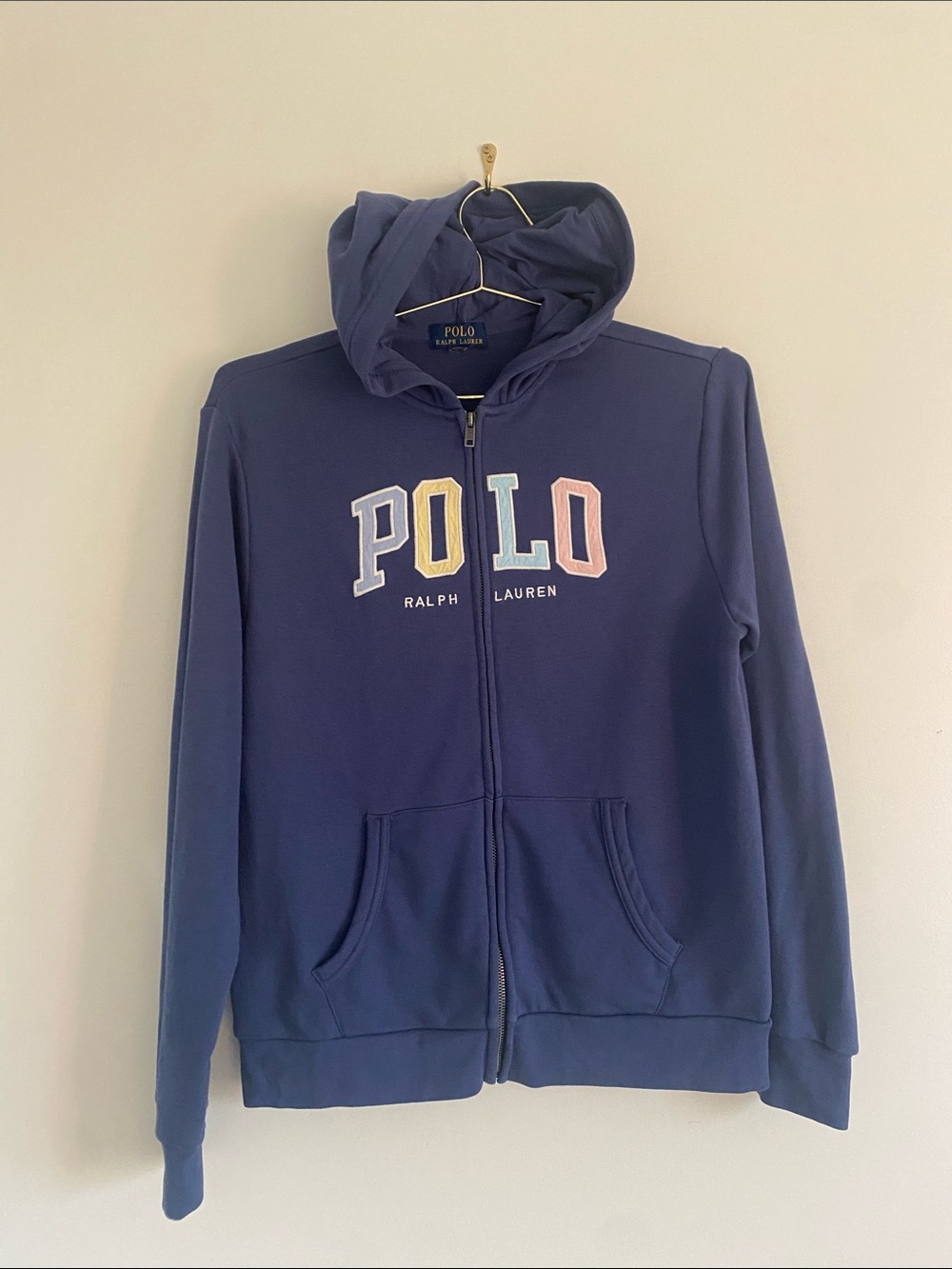 Polo Pastel Logo French Terry Zip Hoodie - Picture 2 of 12